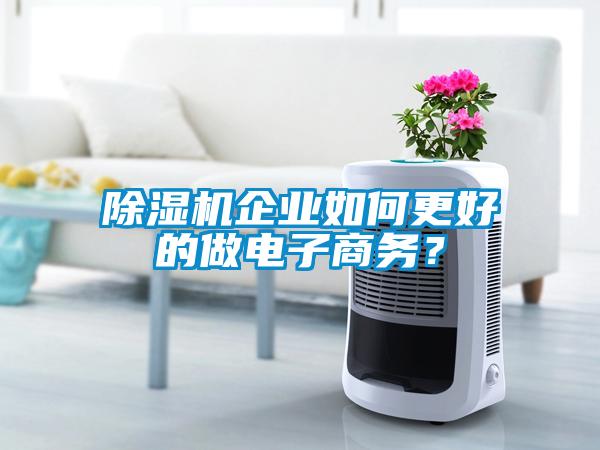 除濕機(jī)企業(yè)如何更好的做電子商務(wù)？