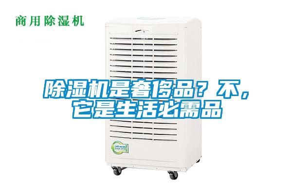 除濕機是奢侈品？不，它是生活必需品