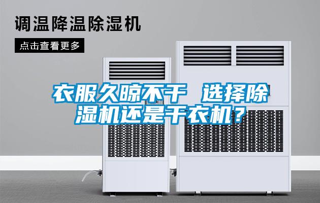 衣服久晾不干 選擇除濕機還是干衣機？