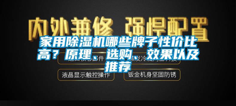 家用除濕機哪些牌子性價比高？原理、選購、效果以及推薦