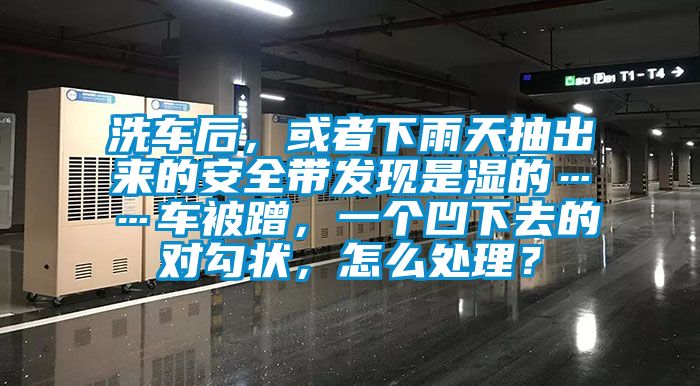 洗車后，或者下雨天抽出來的安全帶發(fā)現(xiàn)是濕的……車被蹭，一個凹下去的對勾狀，怎么處理？