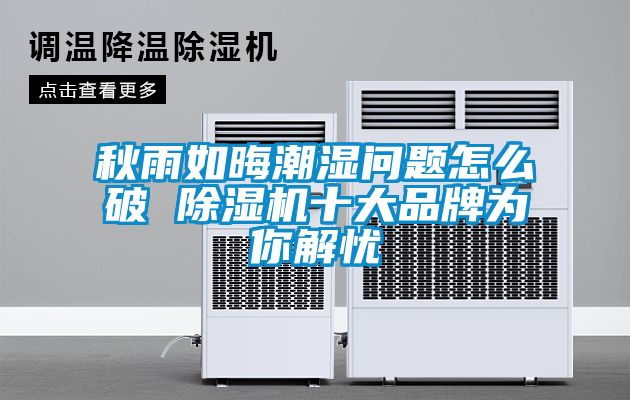 秋雨如晦潮濕問題怎么破 除濕機(jī)十大品牌為你解憂