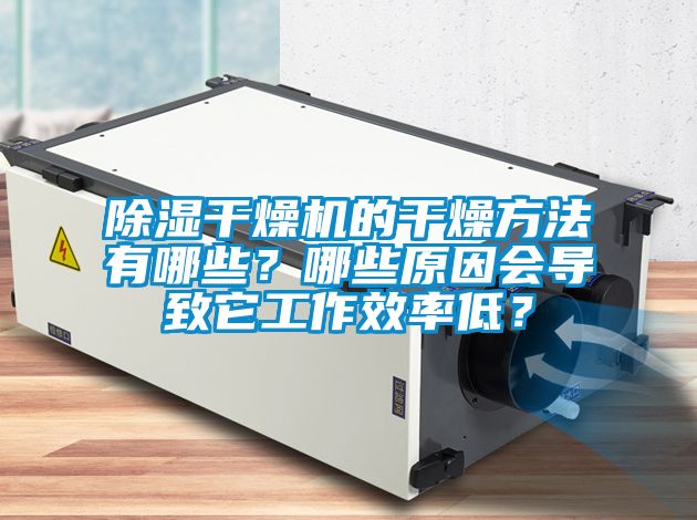 除濕干燥機的干燥方法有哪些？哪些原因會導致它工作效率低？