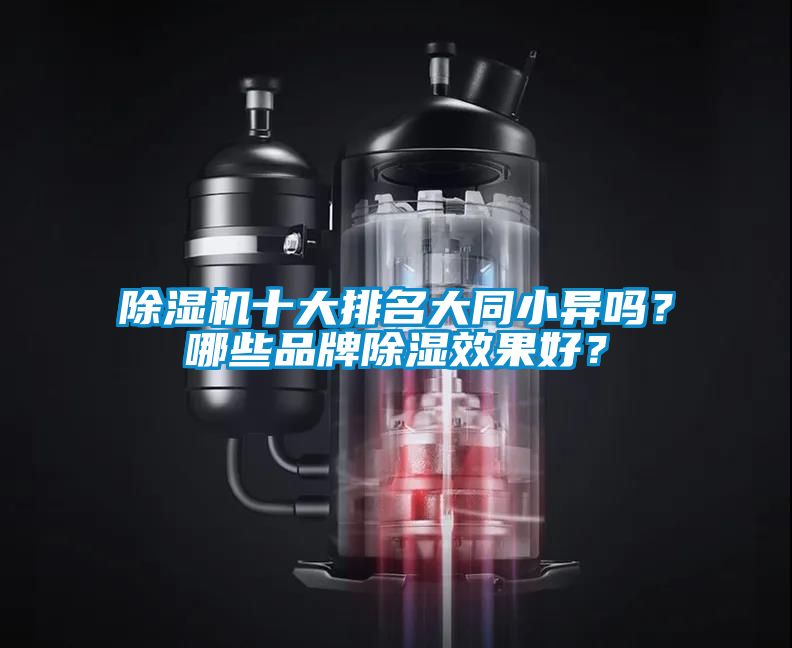 除濕機十大排名大同小異嗎？哪些品牌除濕效果好？