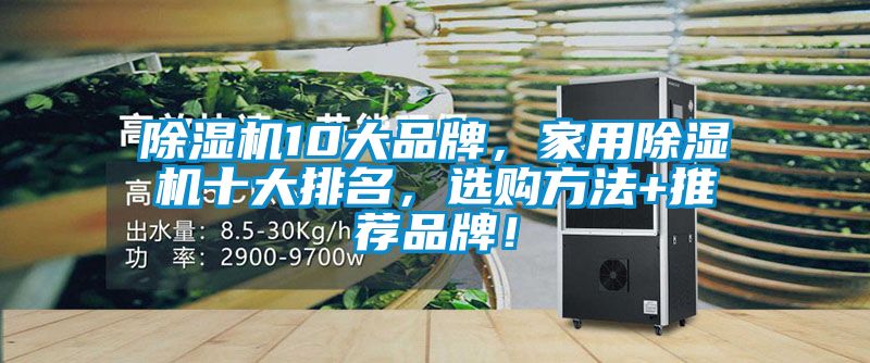 除濕機(jī)10大品牌，家用除濕機(jī)十大排名，選購方法+推薦品牌！