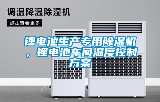 鋰電池生產(chǎn)專用除濕機(jī)，鋰電池車間濕度控制方案